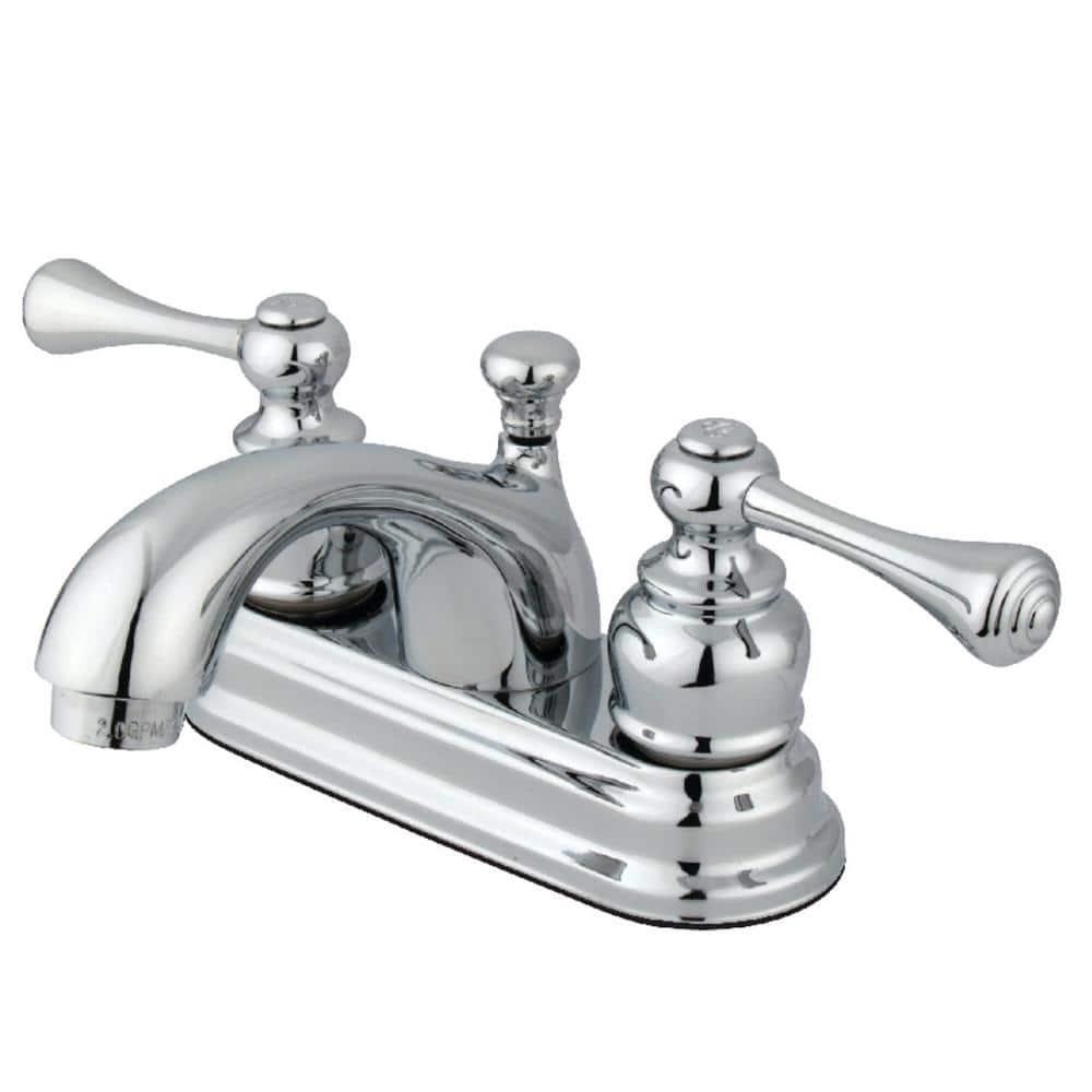 Two Handle 4 in. Centerset Lavatory Faucet with Retail Pop-up