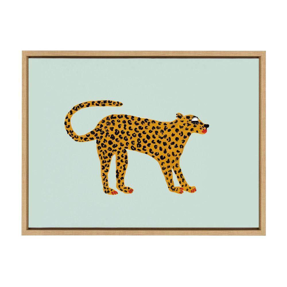 Kate and Laurel " Glam Cat V2 " by Kendra Dandy Of Bouffants And Broken Hearts Painting Print