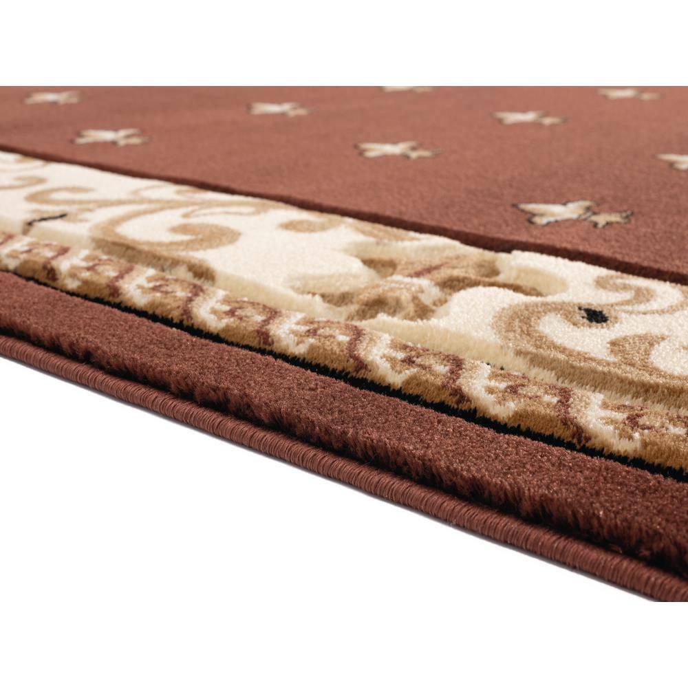 Bristol Wington Brown Rectangle Area Rug - 5 ft. 3 in. x 7 ft. 6 in.