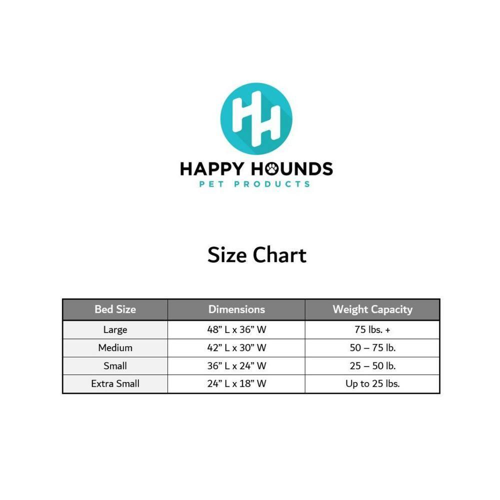 Happy Hounds Buster Sherpa Rectangle Pillow Style Dog Bed, Latte, Small (36 x 24 in.)