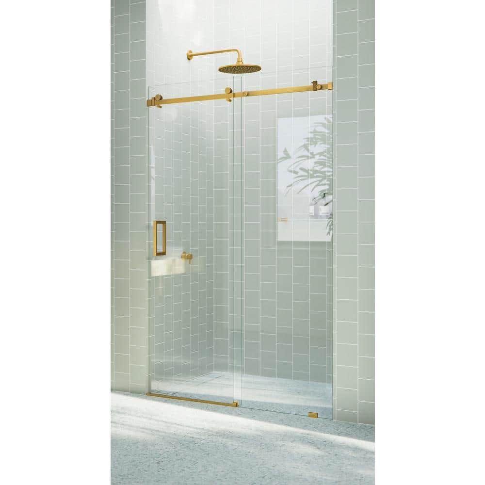 Astro 44 - 48 in. x 78 in. Fully Frameless Glass Sliding Shower Door
