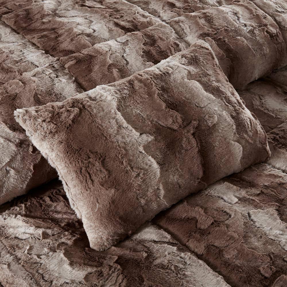 Madison Park Zuri Faux Fur Comforter Set