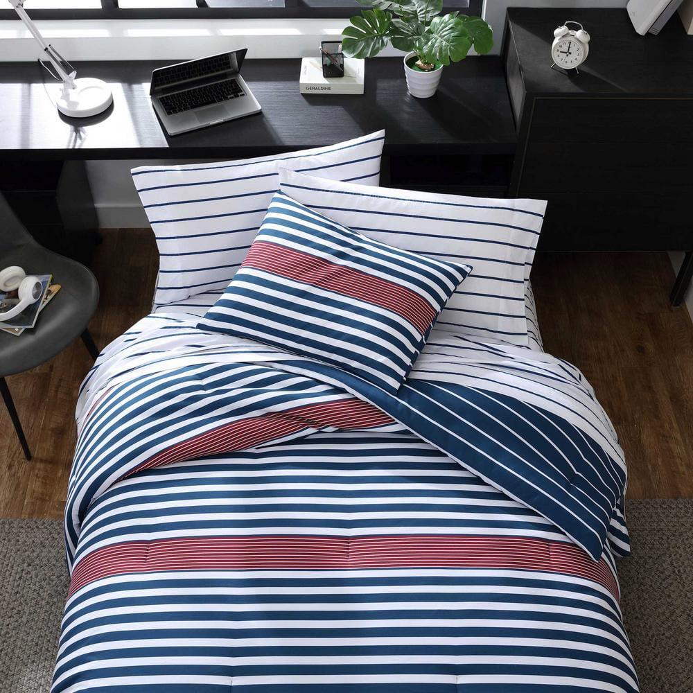 Nautica Nautica Kennedy Stripe Reversible Navy Comforter Set