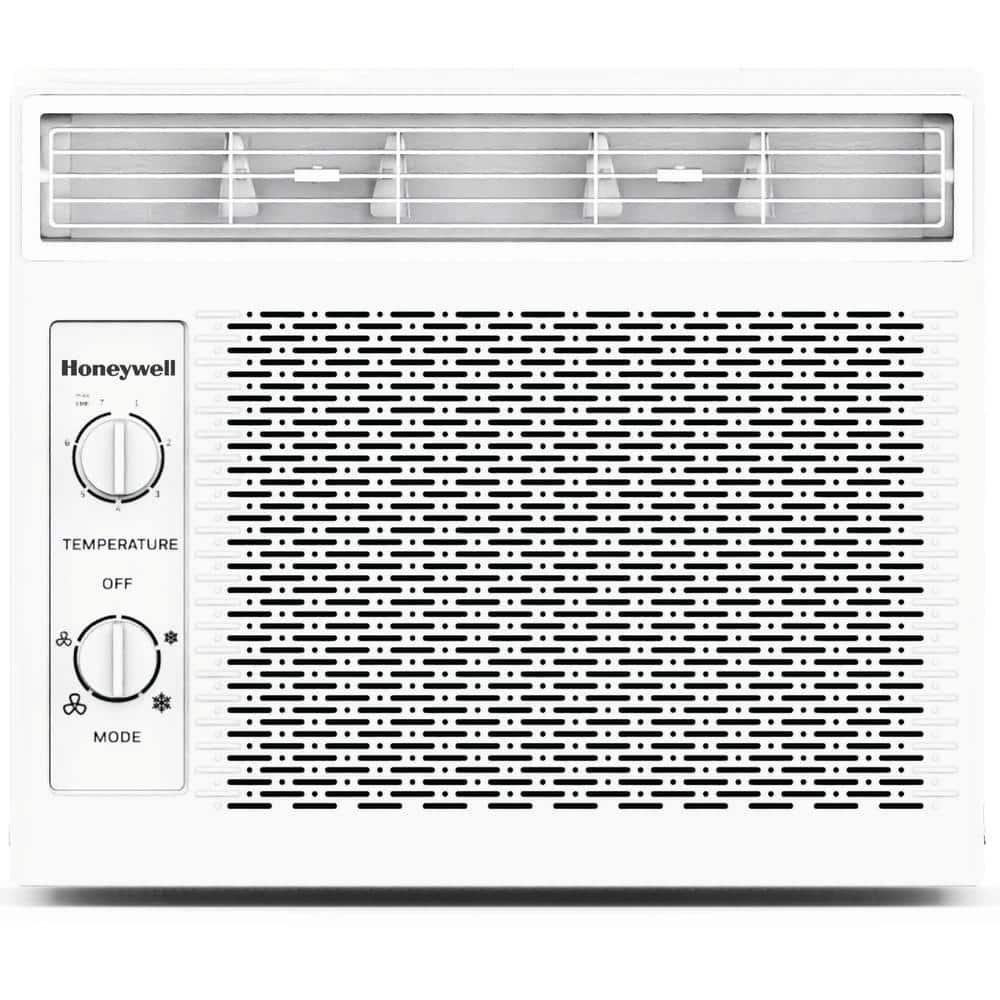 Honeywell 5,000 BTU Window Air Conditioner, Adjustable Thermostat, 7 settings, Quiet, 150 sq ft Coverage