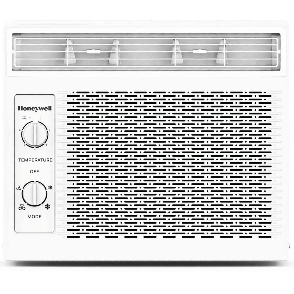 Honeywell 5,000 BTU Window Air Conditioner, Adjustable Thermostat, 7 settings, Quiet, 150 sq ft Coverage