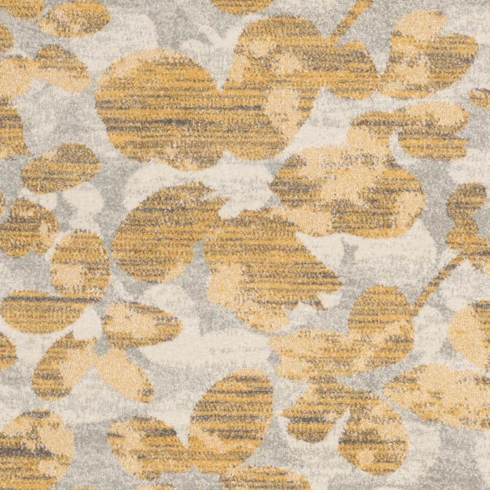 Evoke EVK236 Power Loomed Area Rug - Grey/Gold - 6'7"x9' - Safavieh.