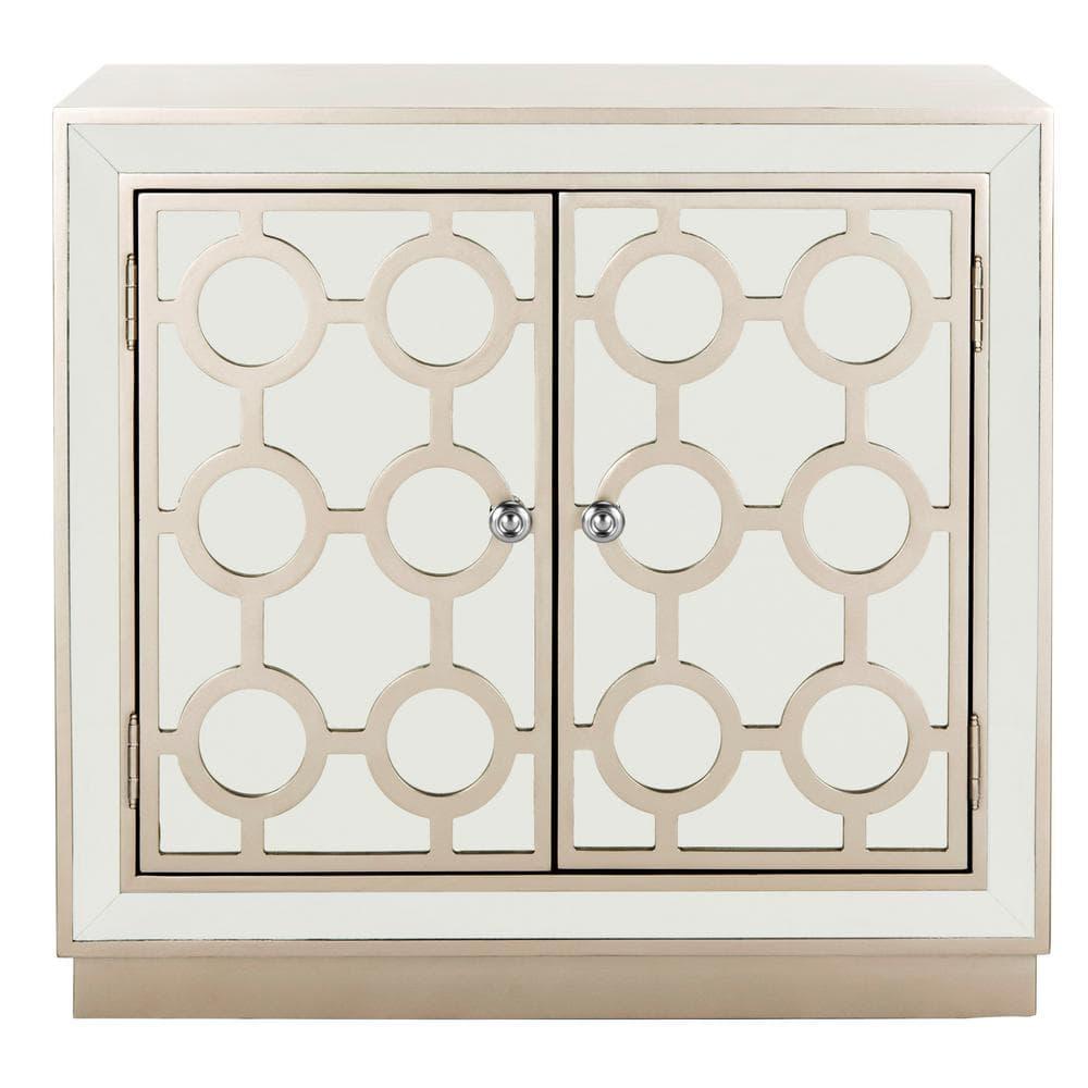 Kaia 2 Door Chest - CHS6404 - Champagne/Mirror - Safavieh