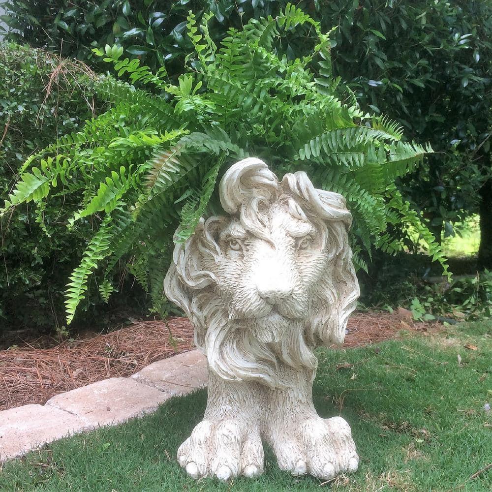 HomeStyles Muggly's Lion Mascot Animal Statue Planter