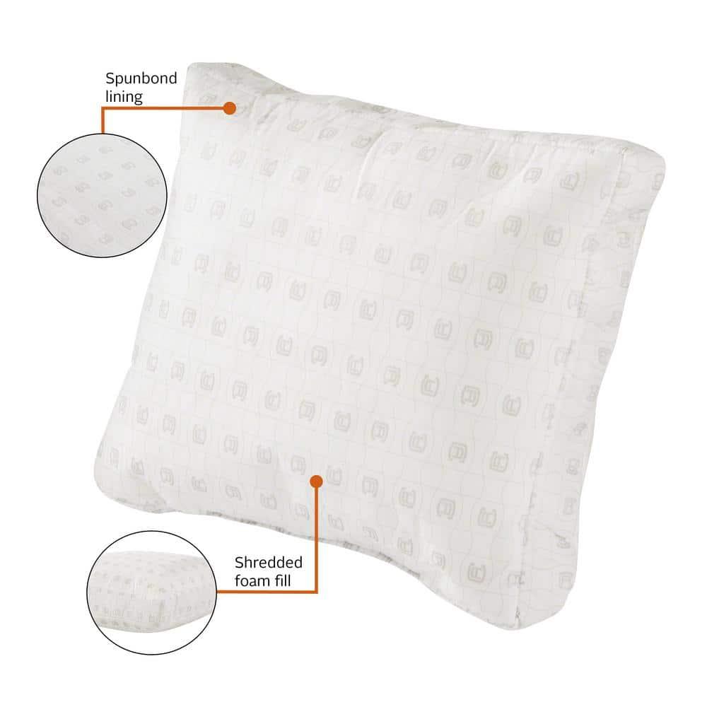 Classic Accessories Patio Lounge Chair Pillow Back Cushion Foam, 19 x 20 x 4 Inch