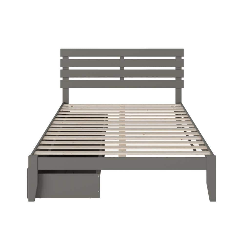 Madaket Premium Wood Farmhouse Storage Platform Bed with Under Bed Drawers