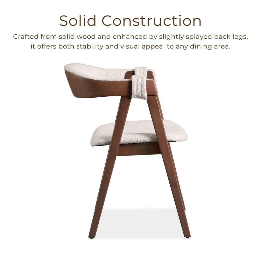 HOMES: Inside + Out 5pc Pearlcrest Mid-Century Modern Dining Table Walnut