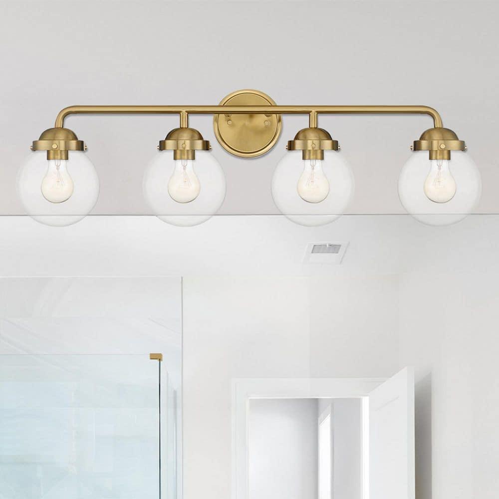 Designers Fountain - Four Light Bathroom Fixture - Knoll - Four Light Bath Bar