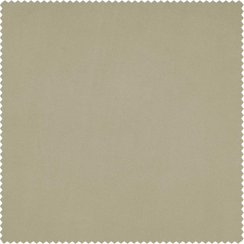 HPD Half Price Drapes Heritage Plush Velvet Curtains 84 Inches Long Room Darkening Curtains for Bedroom & Living Room 50W x 84L, (1 Panel), Macchiato Beige