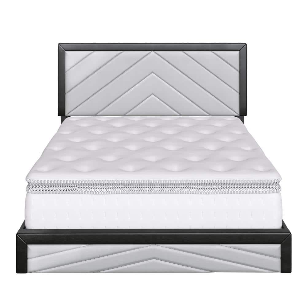 Boyd Sleep ARPBBG203DB Adrian Faux Leather Upholstered Platform Bed