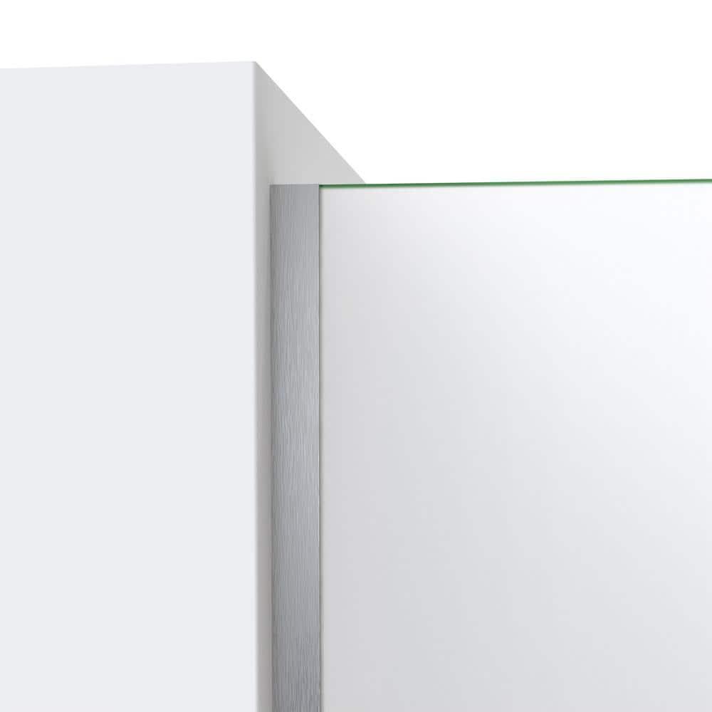 DreamLine Linea 30 in. W x 72 in. H Frameless Shower Screen in Brushed Nickel