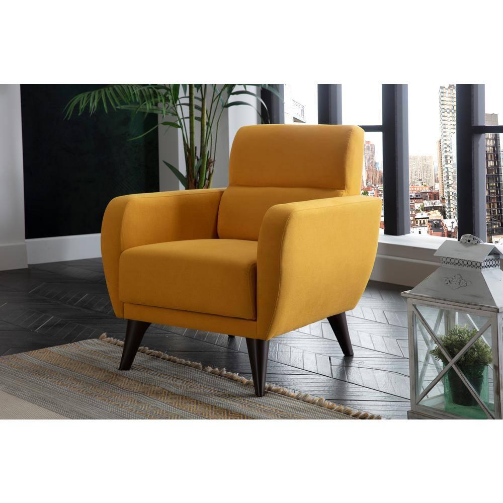 Bellona USA Chair In A Box with Storage Yellow Mid-Century Modern