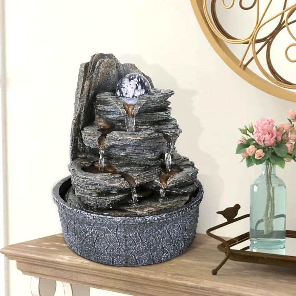 Watnature 40" Outdoor 6-Tier Cascading Fountain
