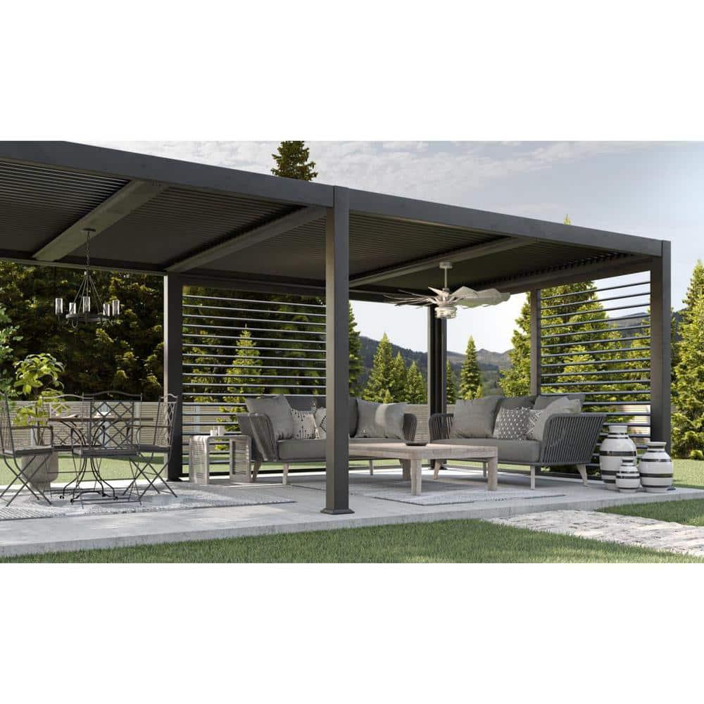 Progress Lighting Swansea 5-Light Outdoor Living Round Chandelier, Matte Black, Clear Glass