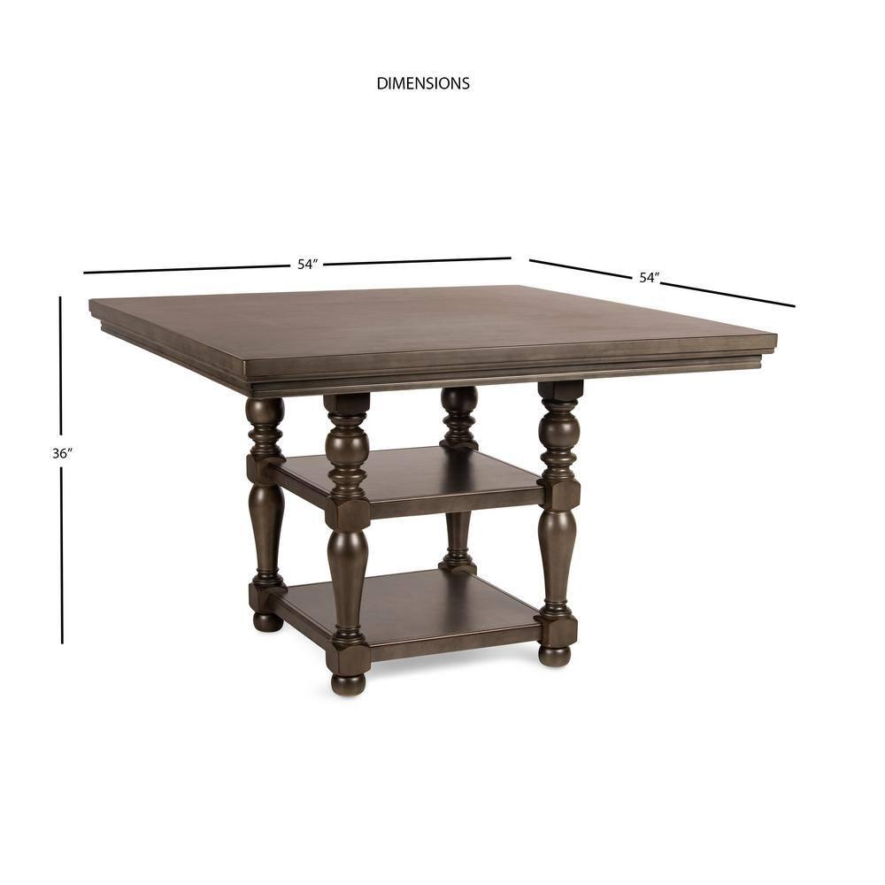 Steve Silver Caswell Distressed Harbor Grey Counter Table