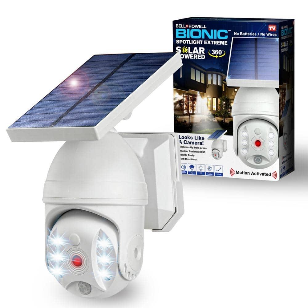 Bell + Howell LED Solar Powered Outdoor Security Spotlight with Motion Sensor