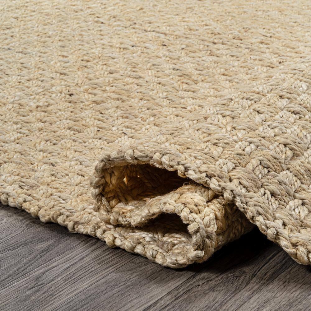 JONATHAN Y Estera Hand Woven Boucle Chunky Jute Ivory 2 ft. x 8 ft. Runner Rug