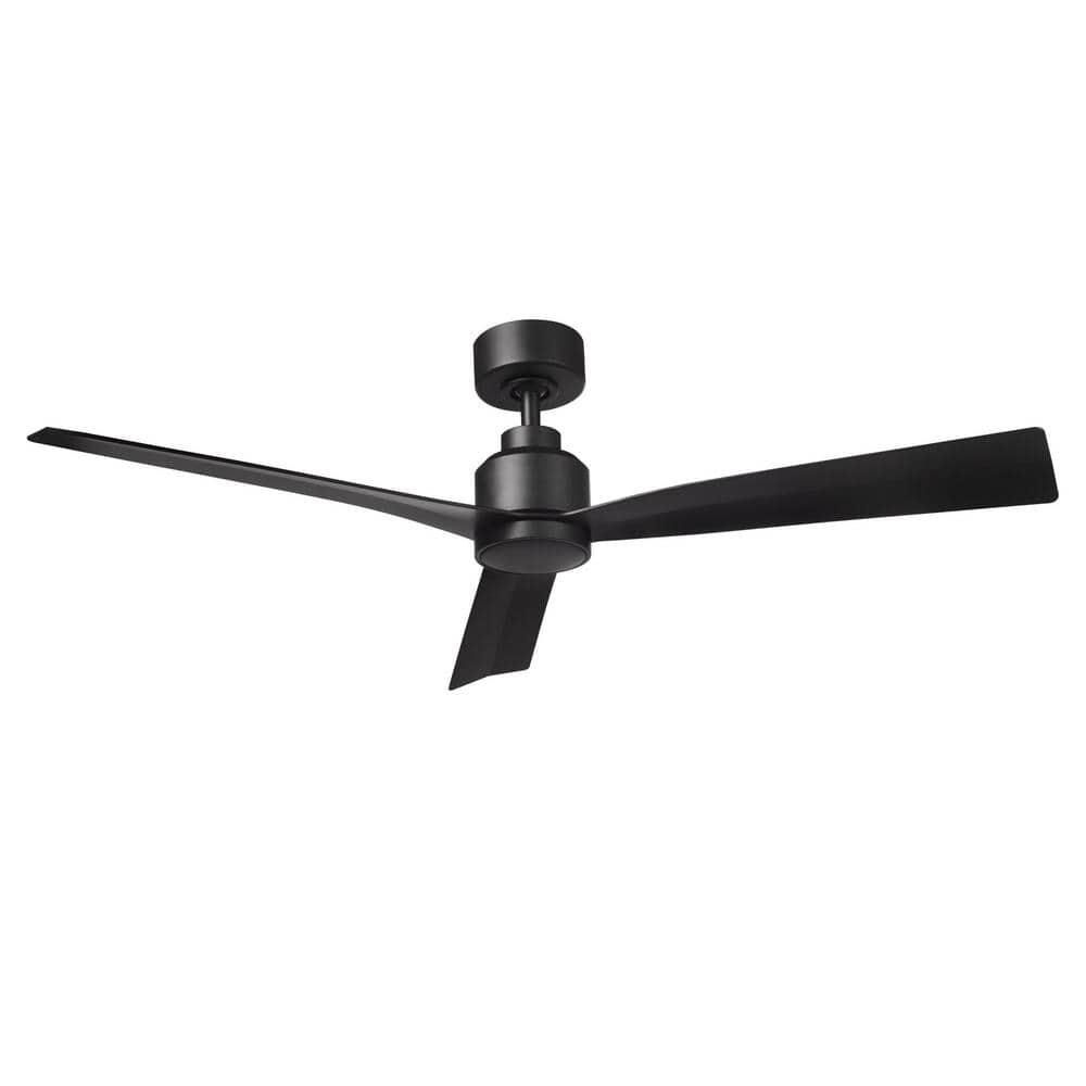 52" Smart Home Compatible 3 Blade Smart Ceiling Fan with Remote
