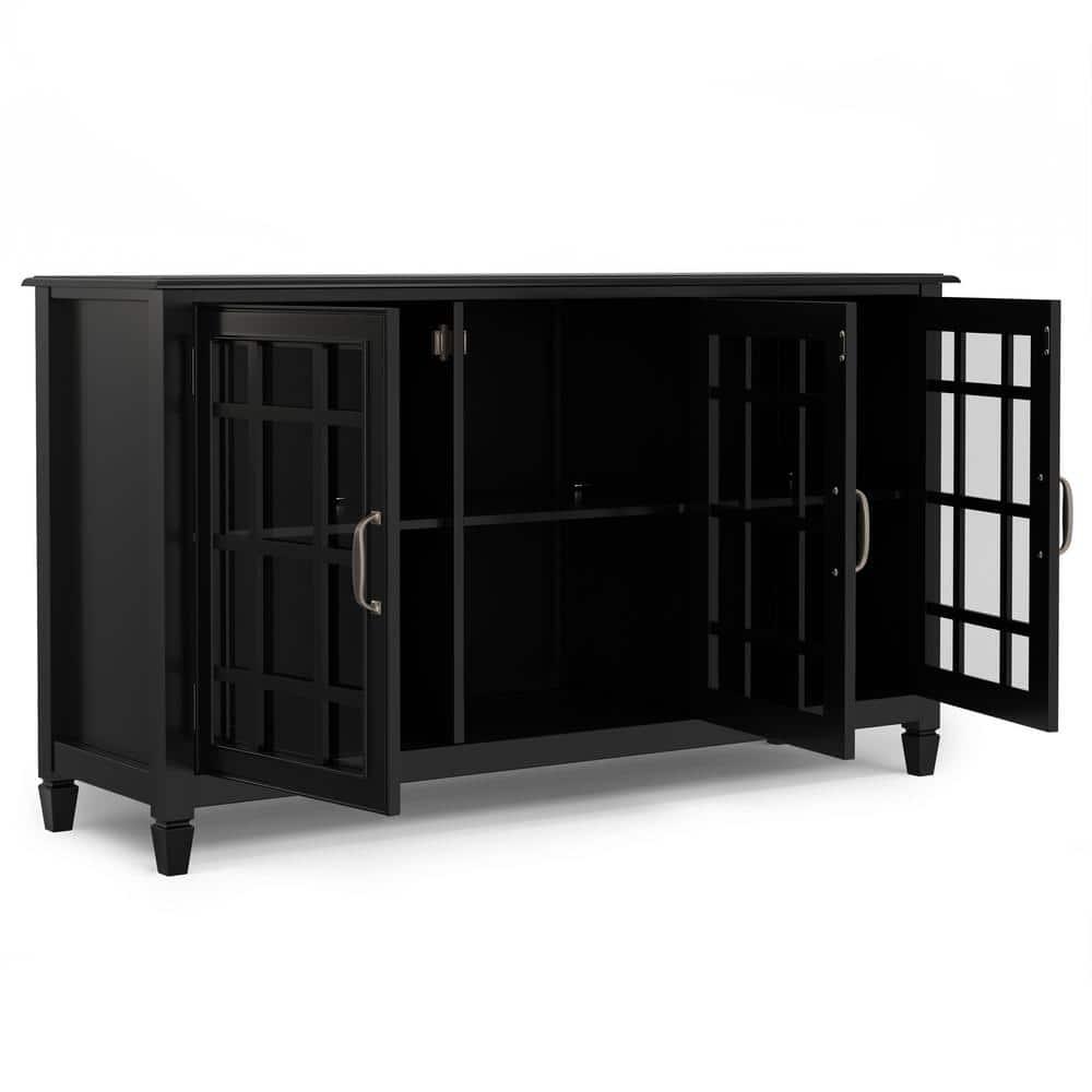 Simpli Home Connaught Wide Storage Cabinet Buffet