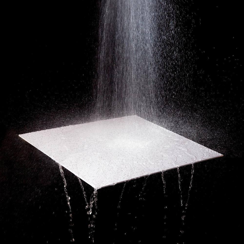 Genesis 2’ x 2’ Smooth Pro (12 Pack) Waterproof, Fire-Rated PVC, Washable, Easy Drop-In Installation, White Solid Through Color