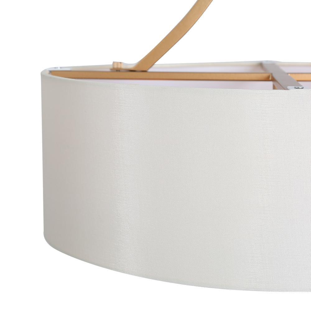 Zevni Modern 3-Light Dark Gold Farmhouse Chandelier, Classic Drum Pendant Light, Dining Room Island Pendant Hanging Light