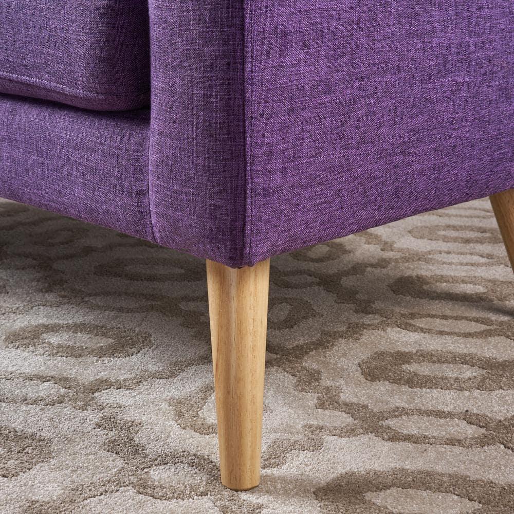 Bridie Mid-Century Loveseat Muted Purple - Christopher Knight Home: Stylish 2-Seater, Polyester Upholstery, Hardwood Frame