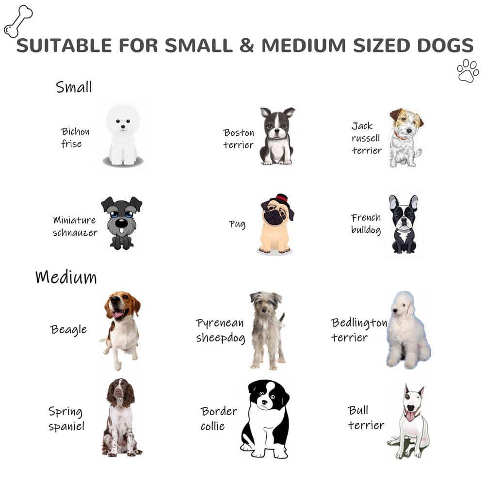 PawHut Wooden Dog House Outdoor Duplex for 2 Medium or Small Dogs, Outdoor Double Dog House with Porch, 50" x 43" x 43"
