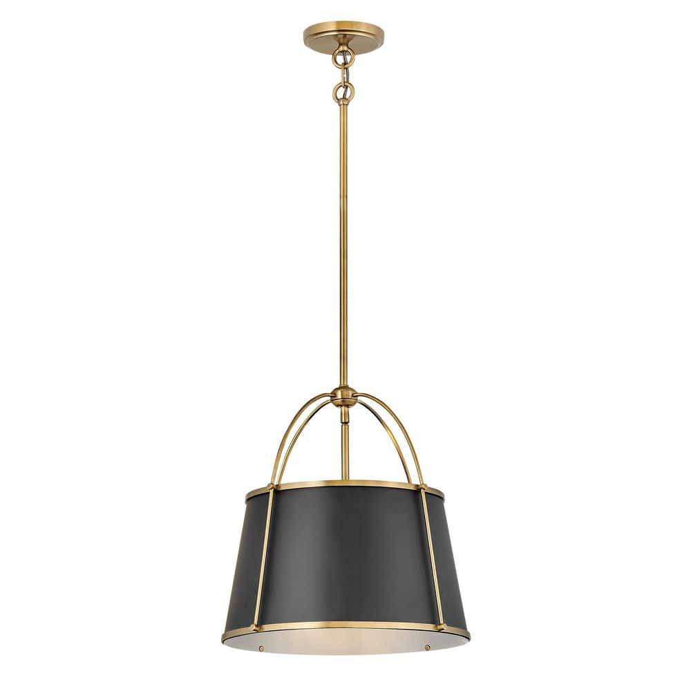 4894WS-Hinkley Lighting-Clarke - 12W 1 LED Large Pendant-16.25 Inches Tall and 16.25 Inches Wide-Warm Brass Finish