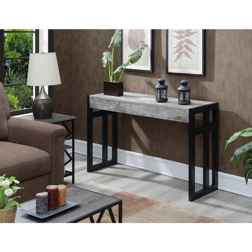 Convenience Concepts Monterey Console Table, Faux Birch/Black