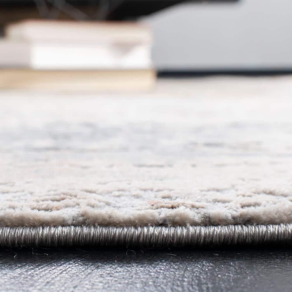 Invista INV432 Power Loomed Area Rug - Cream/Grey - 4'x6' - Safavieh.