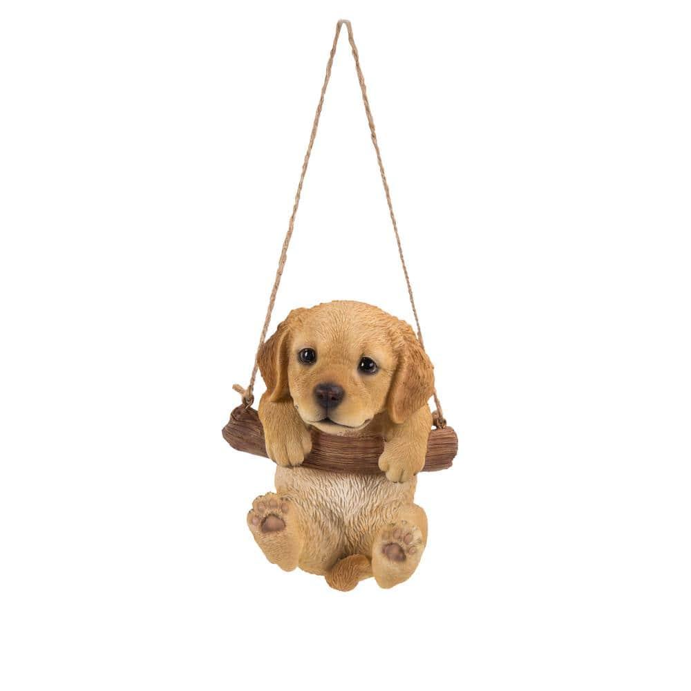 Hi-Line Gift Ltd. Hanging Golden Retriever Puppy Statue