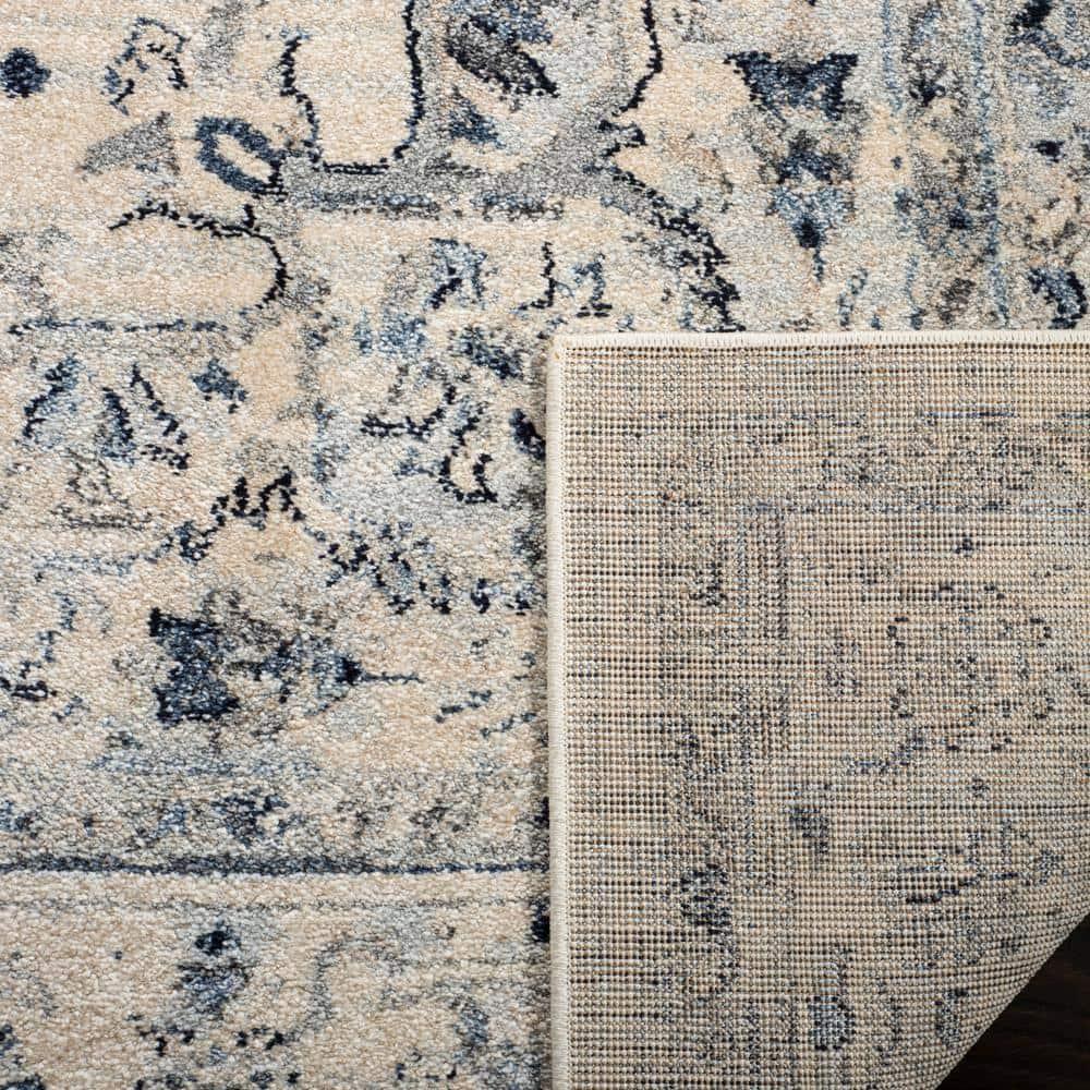 Charleston CHL411 Loomed Indoor Area Rug - Ivory/Light Blue - 6'7"x6'7" - Safavieh