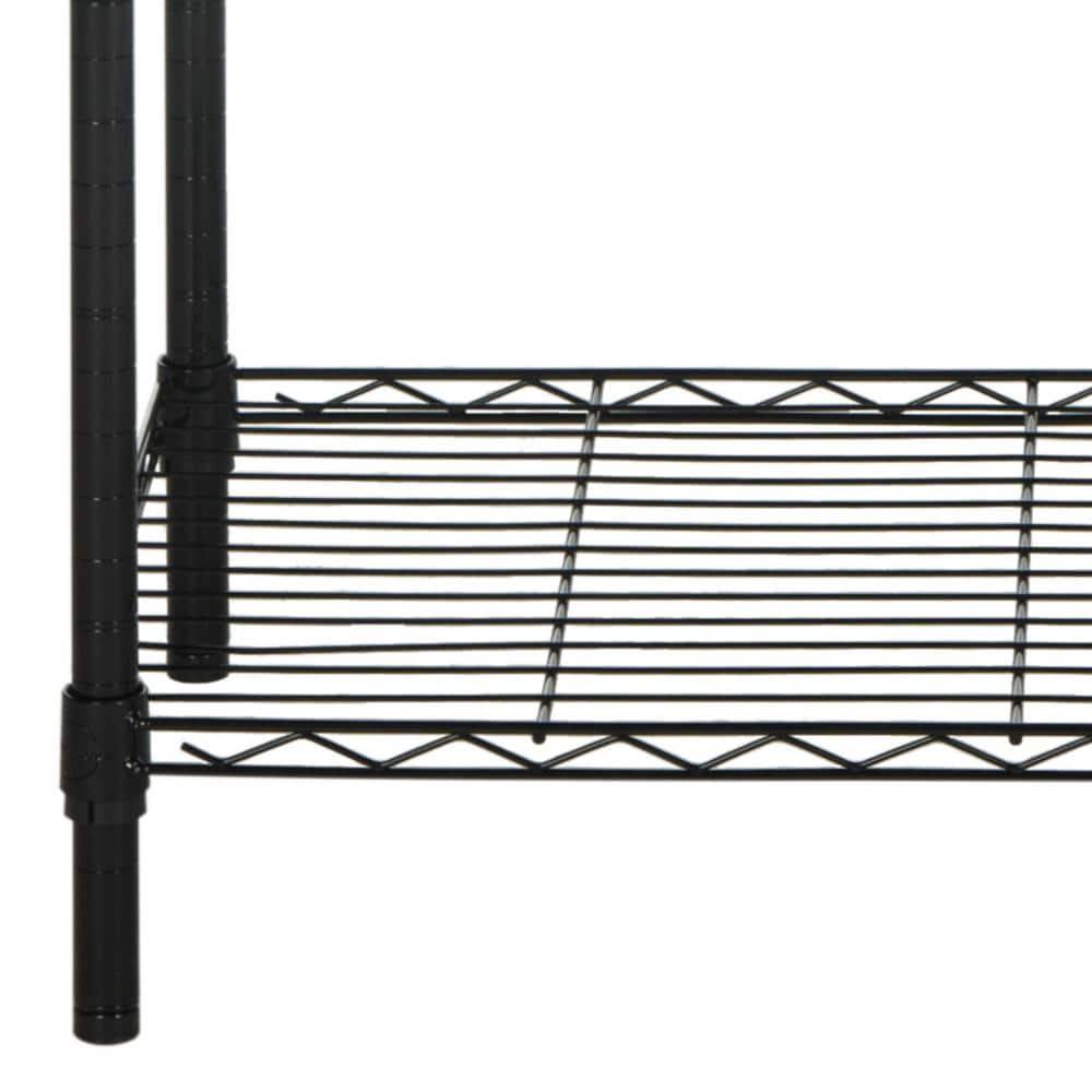 Alpha 5 Tier Shelving - Black - Safavieh