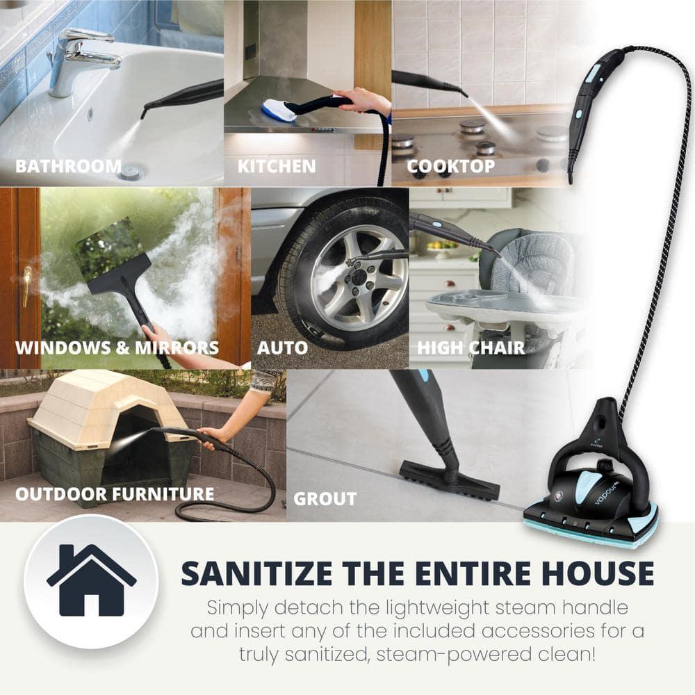 Euroflex Vapour Pro 20-Piece All-in-One Steam Mop with Built-In Portable Steam Cleaner (M4S)