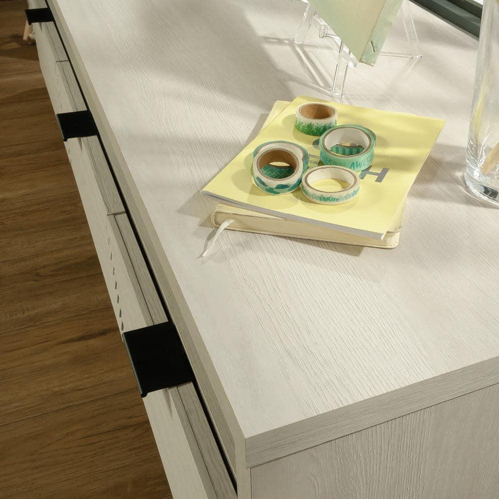 Harvey Park Entertainment Credenza TV Stand for TVs up to 70" Glacier Oak - Sauder: With Storage Drawers & Adjustable Shelves