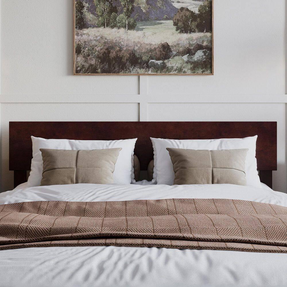 Queen Orlando Headboard Espresso - AFI: Modern Minimalist Design, Satin Finish, USB Charger