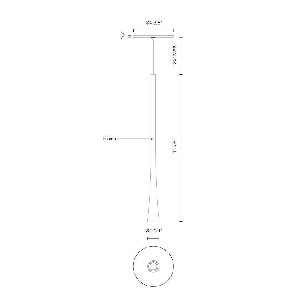 Taper 1 - Light LED Single Pendant