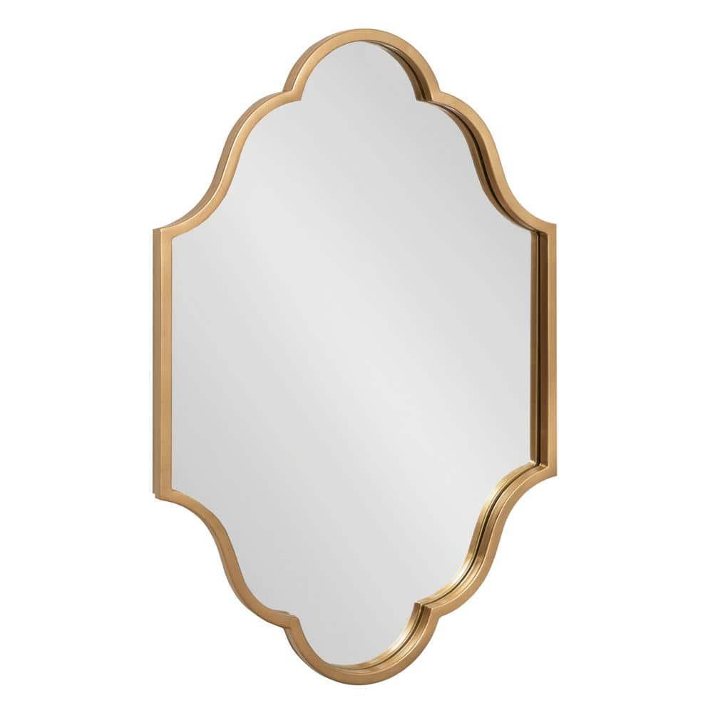 Kate and Laurel Rowla Framed Wall Mirror, Gold 20x30