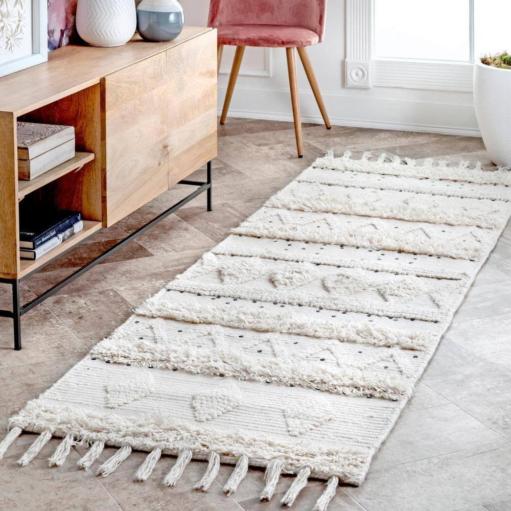 Nuloom Chandy Textured Wool Area Rug, 12' x 15', Cream