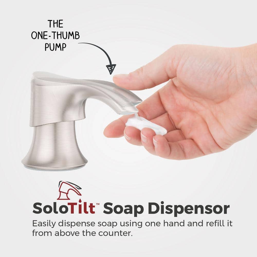 Pfister Barulli 1-Handle Pull-Down Matte Black Kitchen Faucet with Soap Dispenser