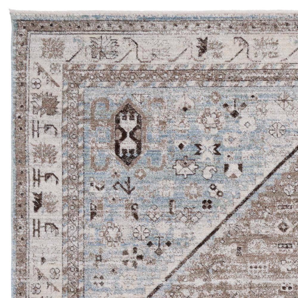 Antique Patina ANP646 Machine Made Loomed Area Rug - Blue/Beige - 9'-0" x 11'-6" - Safavieh