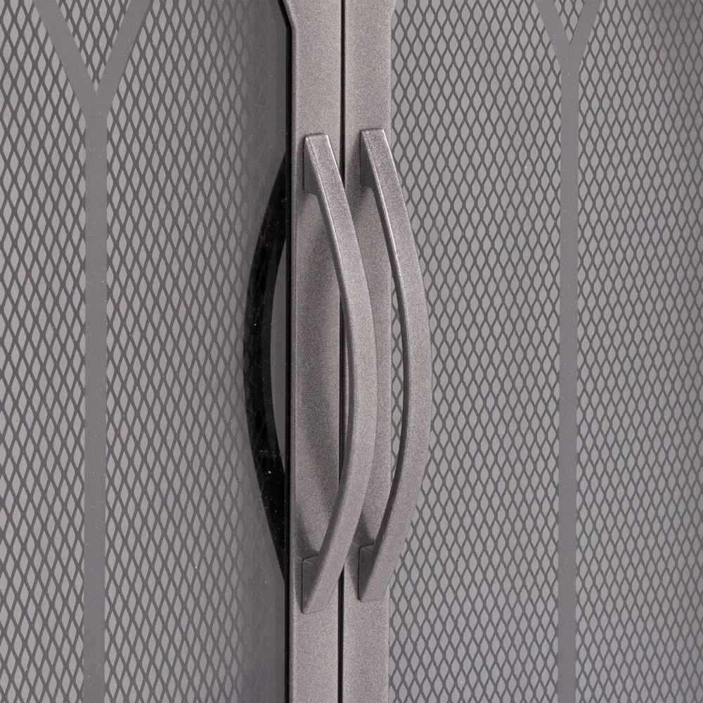 Pleasant Hearth Collin Collection Fireplace Glass Door, Gunmetal - Medium