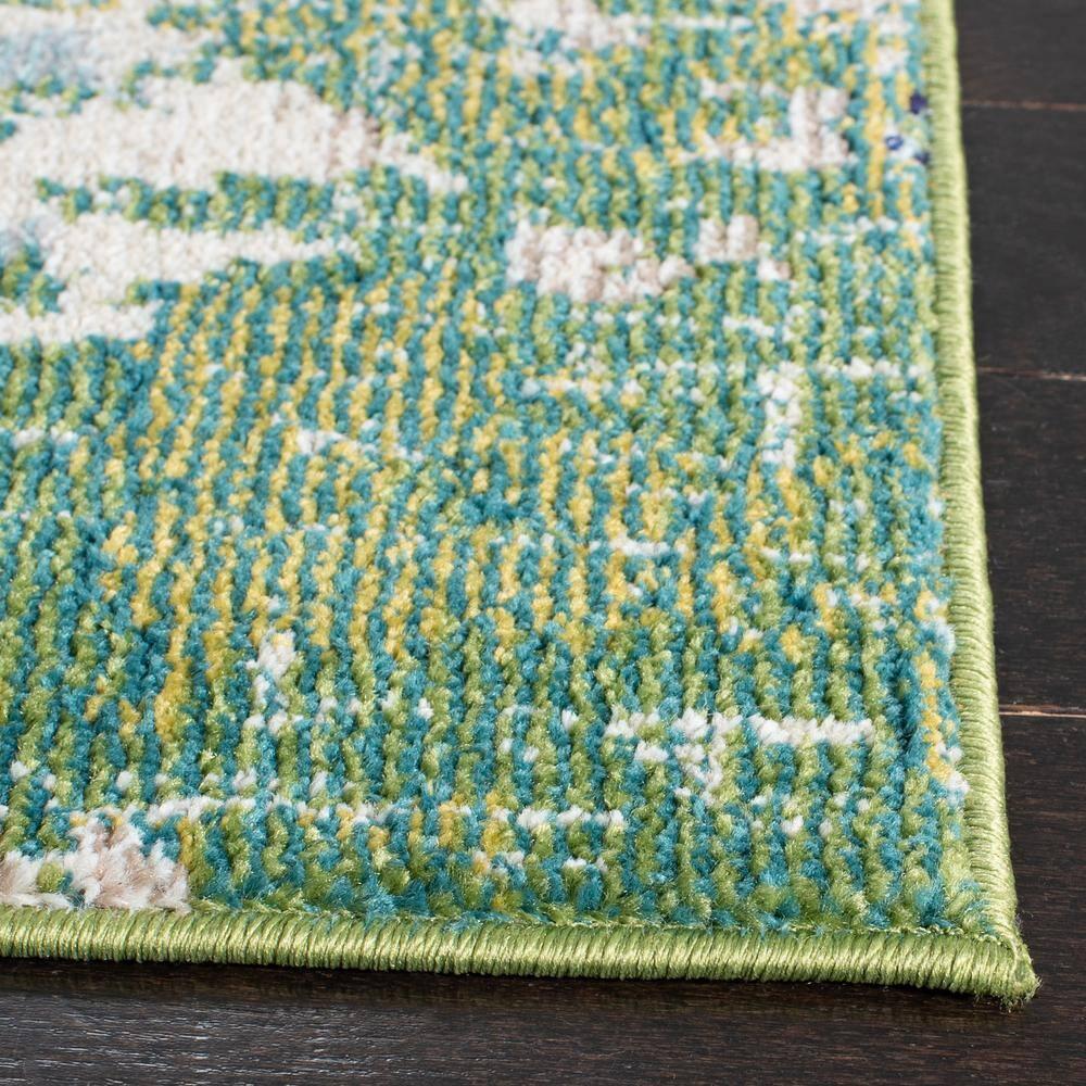 Madison MAD425 Power Loomed Indoor Area Rug - Green/Turquoise - 8'x10' - Safavieh