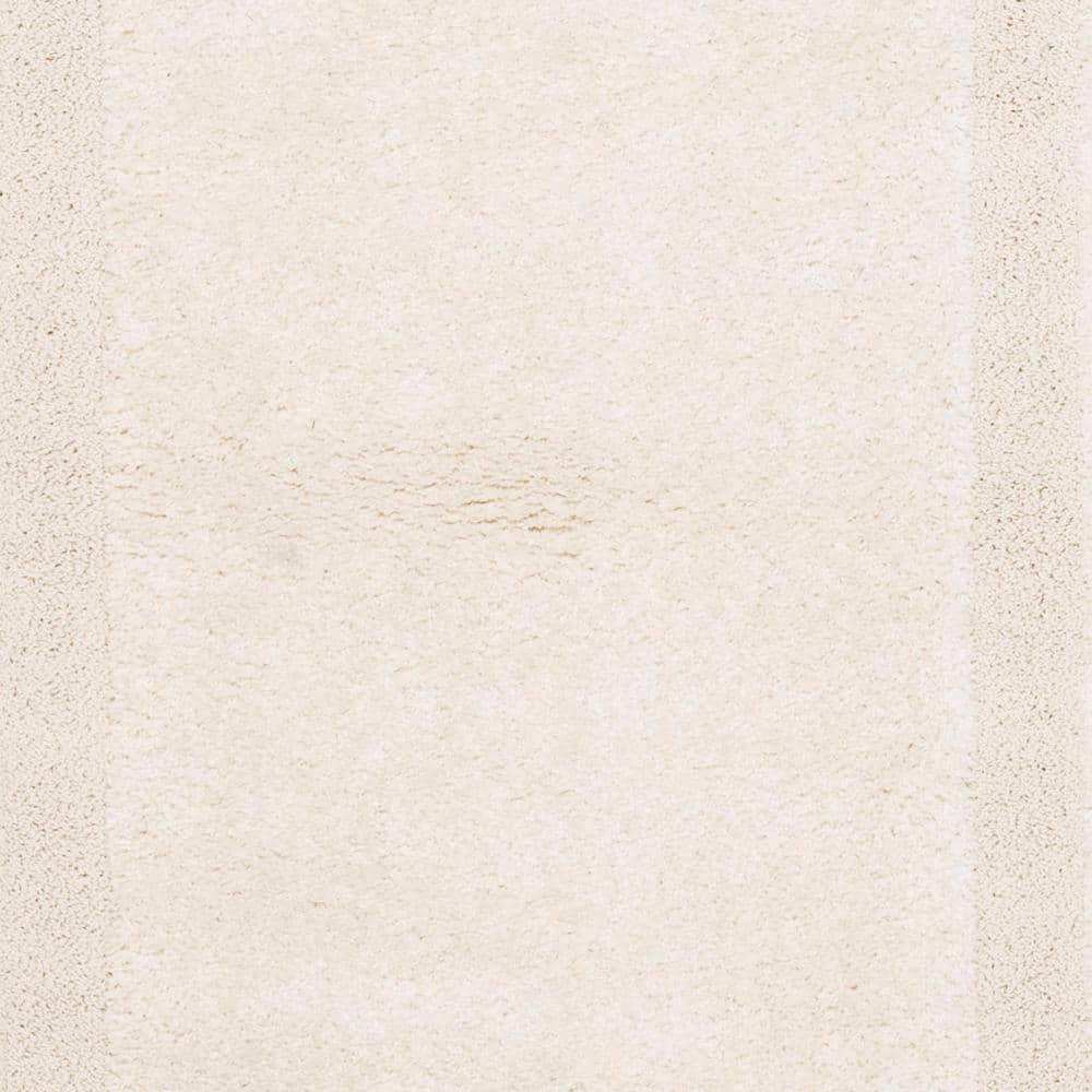 Florida Shag SG454 Power Loomed Indoor Area Rug - Creme/Creme - 6'x9' - Safavieh.