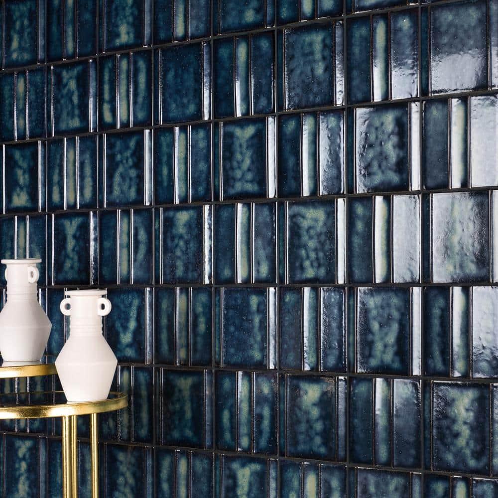 Ivy Hill Tile Metaru 5.82 In. X 5.82 In. 3D Metallic Look Matte Porcelain Wall Tile (7.82 Sq. Ft. / Case)