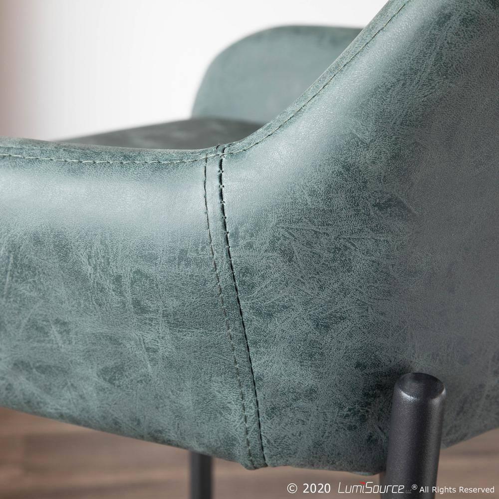 Greely Upholstered Counter Stool with Metal Frame